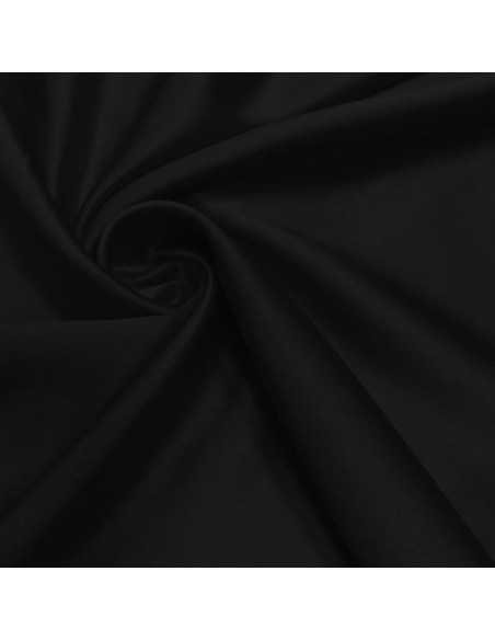 Elastischer Satin-Stoff - Schwarz
