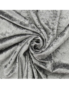 Pannesamtstoffe - Grau