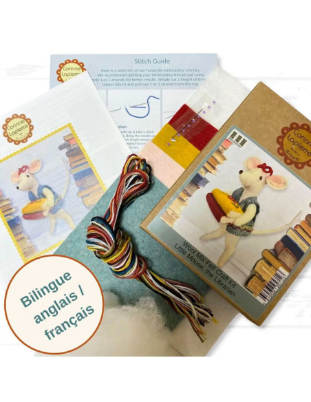 Filzset - Kleine Buchhändlermäusin