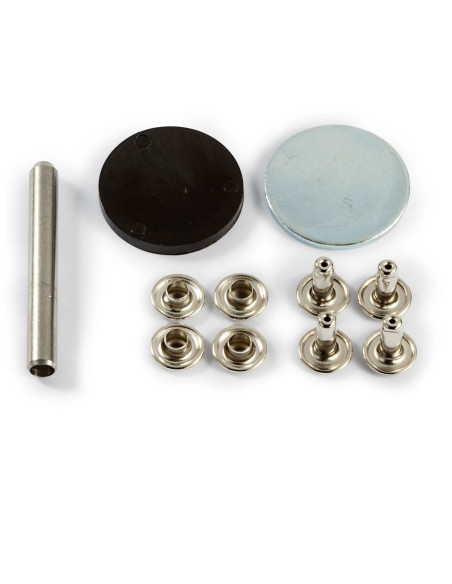 Satz mit 15 Hohlnieten mit Bohrwerkzeug 4-6 mm