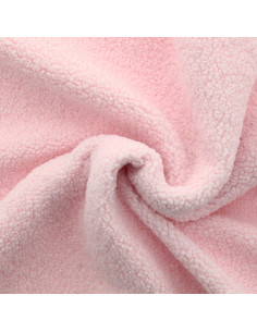 Teddy-Schlingenfellstoff - Babyrosa