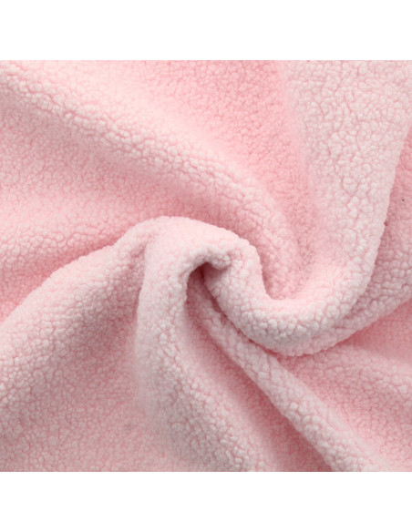 Teddy-Schlingenfellstoff - Babyrosa