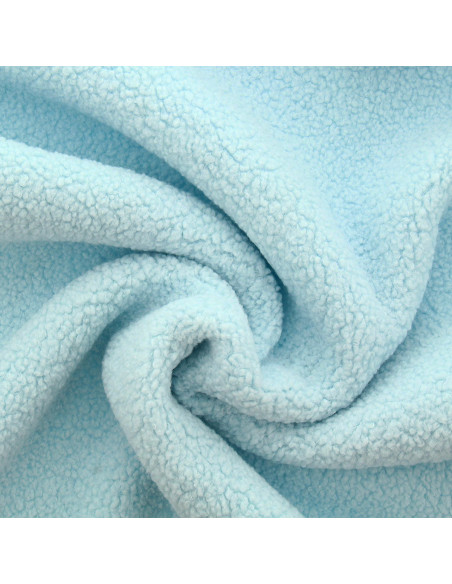 Teddy-Schlingenfellstoff - Babyblau