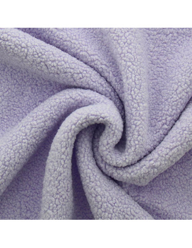 Teddy-Schlingenfellstoff - Lavendel