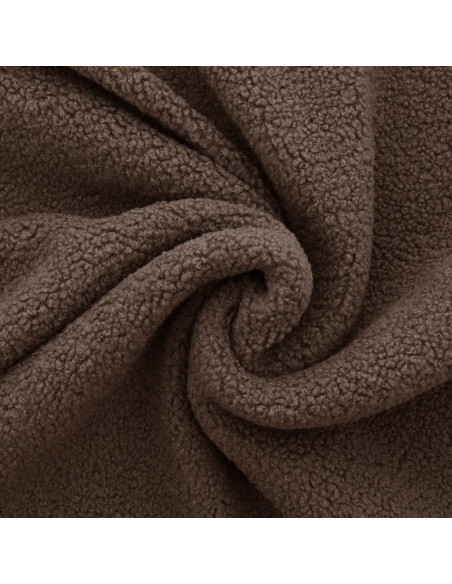 Teddy-Schlingenfellstoff - Taupe
