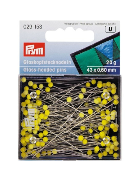 Extra lange Glaskopfstecknadeln 20 Grs