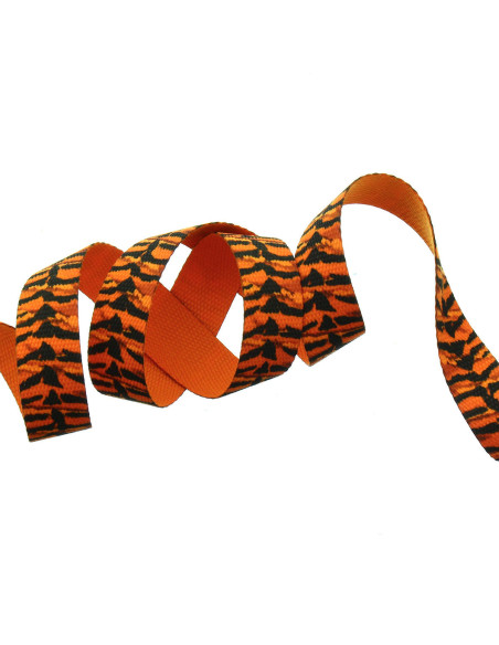 Polyestergurt - Orangener Tiger