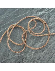Runde Jute-Lurex-Flechtung - Rot