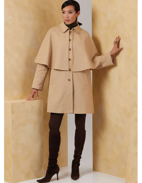 Mantelschnittmuster - Vogue 2074