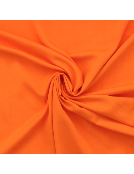Viskose-Popeline-Stoff - Orange