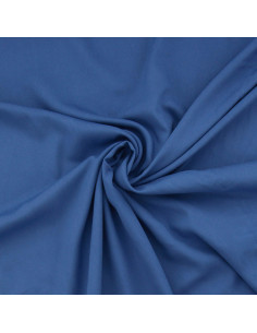 Viskose-Popeline-Stoff - Blau