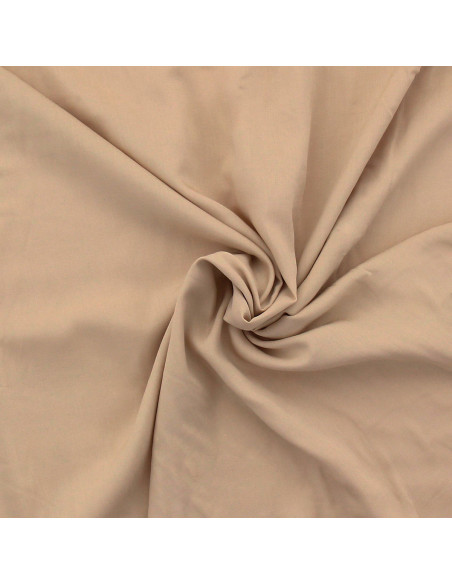 Viskose-Popeline-Stoff - Beige