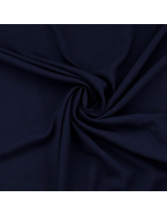 Viskose-Popeline-Stoff - Marineblau