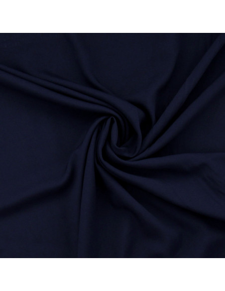 Viskose-Popeline-Stoff - Marineblau