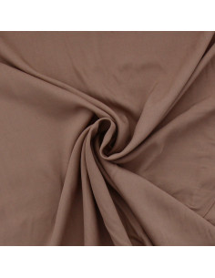 Viskose-Popeline-Stoff - Taupe