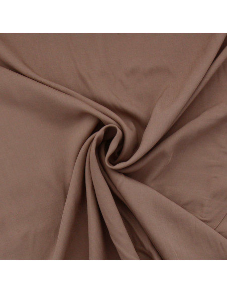 Viskose-Popeline-Stoff - Taupe