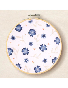 Stickset - Blaue Blumen 2