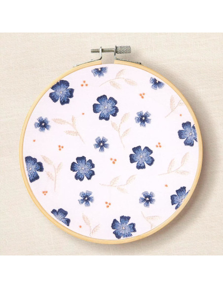 Stickset - Blaue Blumen