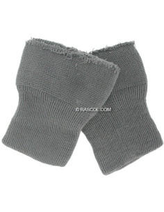 2er-Set gestrickte Handgelenkwärmer - Grau