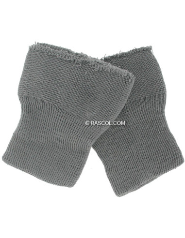 2er-Set gestrickte Handgelenkwärmer - Grau
