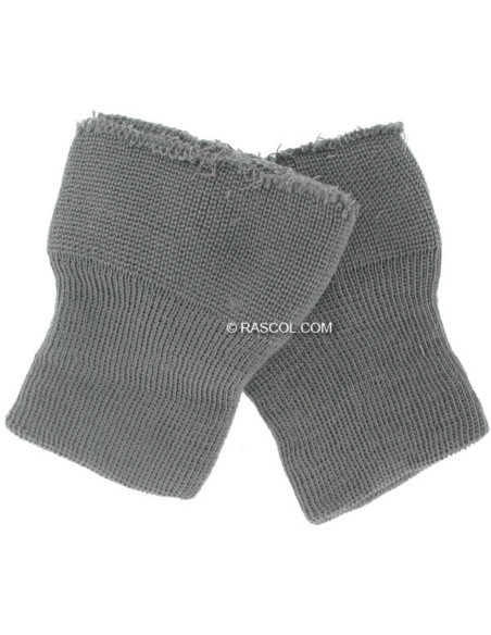 2er-Set gestrickte Handgelenkwärmer - Grau