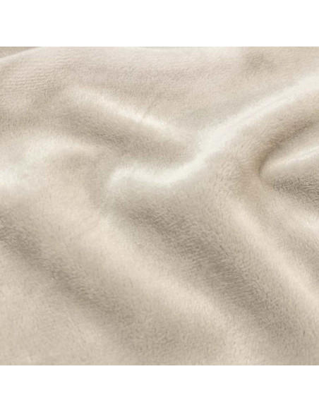 Glatte Minky-Stoff - Taupe
