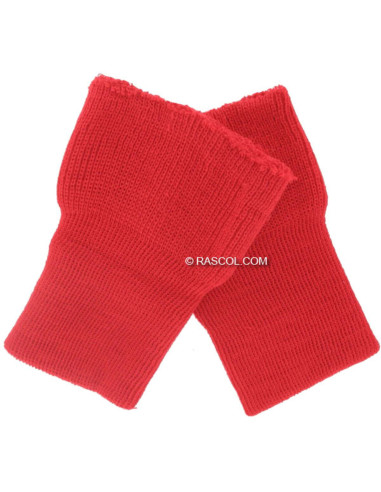 2er-Set gestrickte Handgelenkwärmer - Rot
