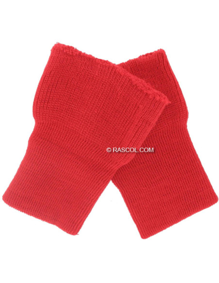 2er-Set gestrickte Handgelenkwärmer - Rot