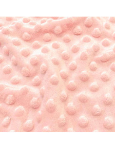 Gepunkteter Minky-Stoff - Puder