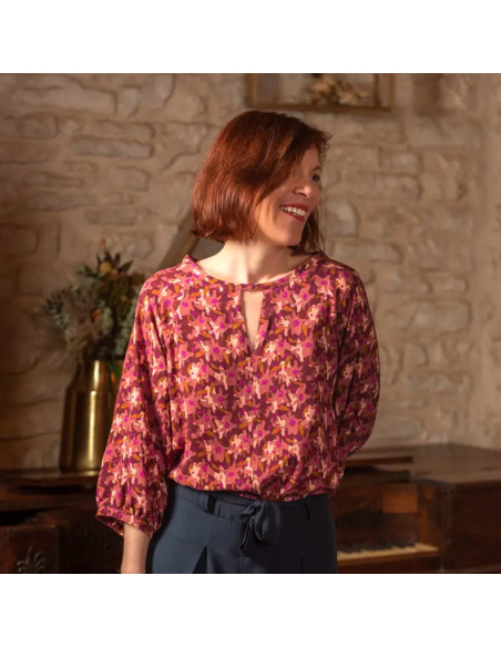 Viskosestoff Edel Terracotta - Églantine & Zoé