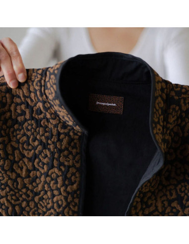 Satz von 5 Aufnähern zum Nähen - Fast perfekter Schokoladenleopard