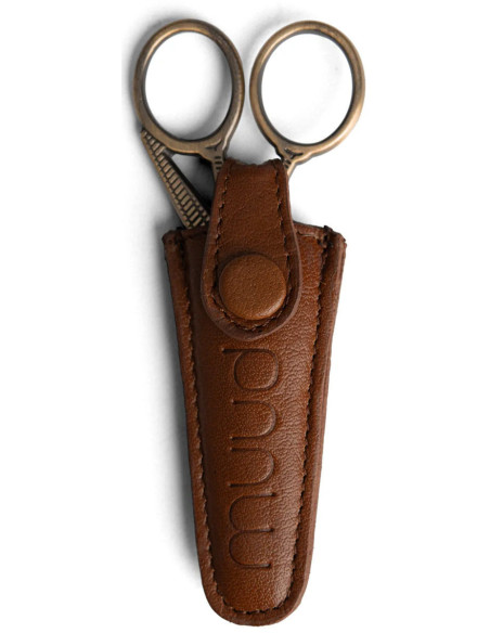 Leder-Schutzhülle für Stickschere Muud Espoo - Rich Brown