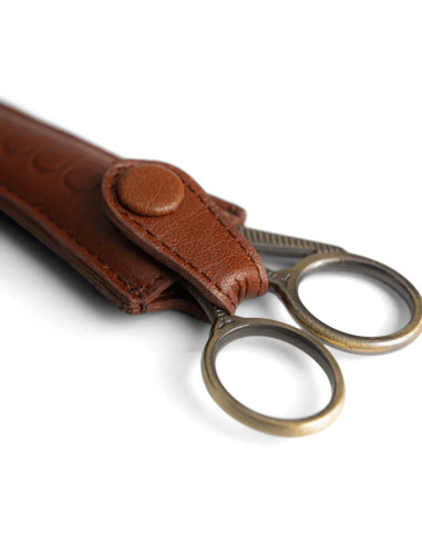 Leder-Schutzhülle für Stickschere Muud Espoo - Rich Brown