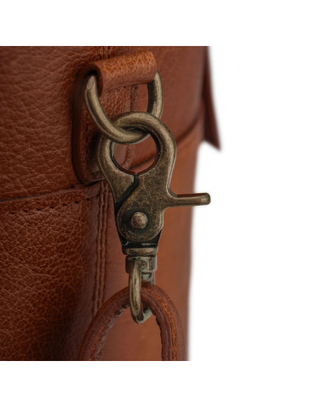 Leder-Aufbewahrungstasche für Strickarbeiten Muud Saturn Limited Edition - Rich Brown