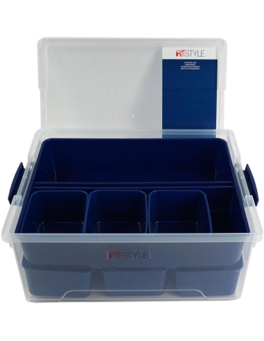 MAXI Aufbewahrungsbox mit 7 Organisatoren auf zwei Ebenen Restyle