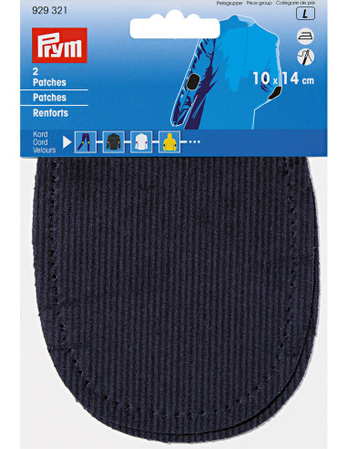 Paar Ellbogen und Knie - Marineblauer Samt