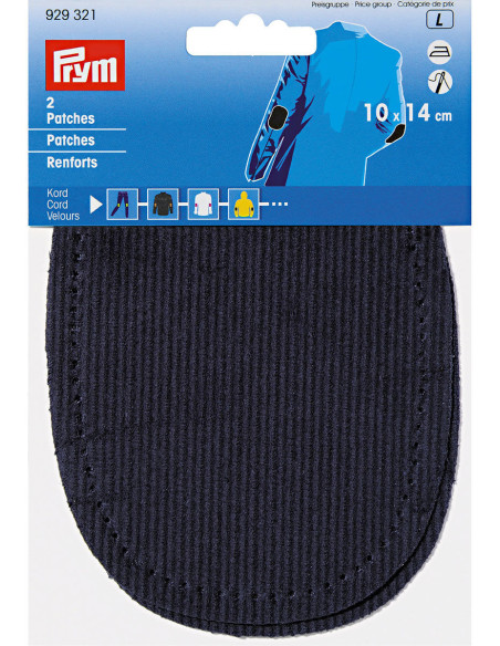 Paar Ellbogen und Knie - Marineblauer Samt