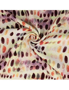 Viskosestoff - Dotty Orange