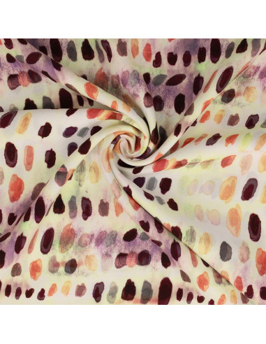Viskosestoff - Dotty Orange