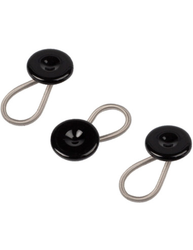Set mit 3 Verlängerungsknöpfen - Schwarz
