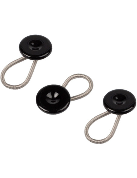 Set mit 3 Verlängerungsknöpfen - Schwarz