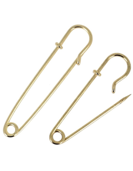 Karte mit 2 goldenen Kilt-Nadeln Bohin