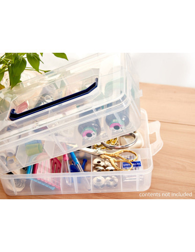 Modulare und stapelbare Aufbewahrungsbox