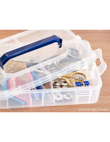 Modulare und stapelbare Aufbewahrungsbox