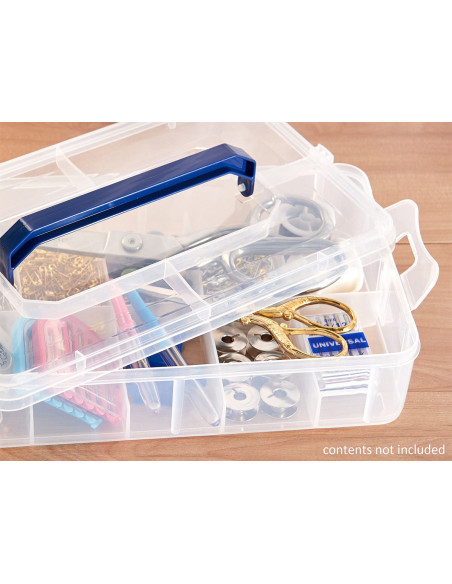 Modulare und stapelbare Aufbewahrungsbox