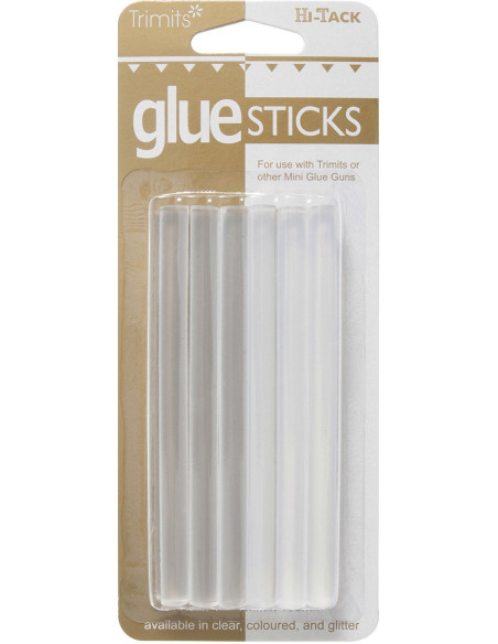 Set mit 12 transparenten Klebesticks für Hi-Tack Heißklebepistole