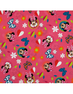 Minnie-Jersey-Stoff - Schmetterling und Herz 2