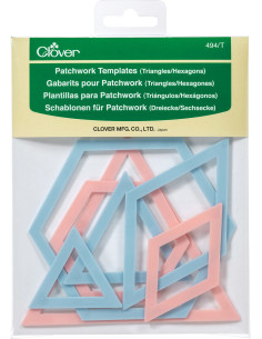 Patchwork-Schablonen - Dreieck und Sechseck