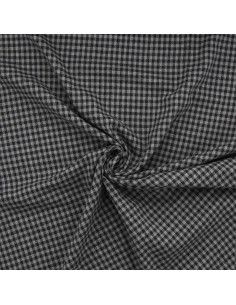Kariertes Flanellgewebe - Grau