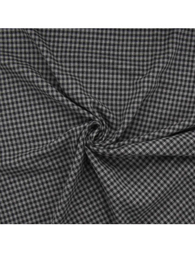 Kariertes Flanellgewebe - Grau